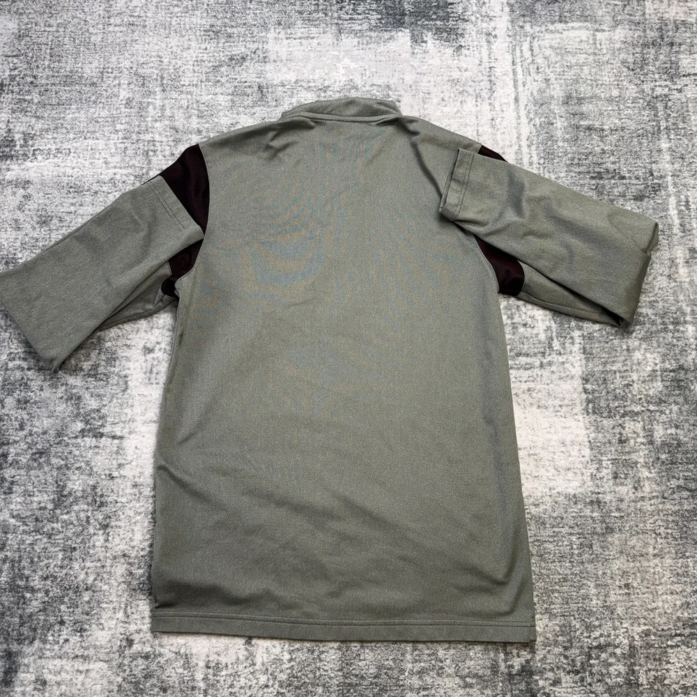 Ohio State Buckeyes Shirt Mens Small‎ Gray 1/4 Zip Pullover Nike Dri Fit Golf